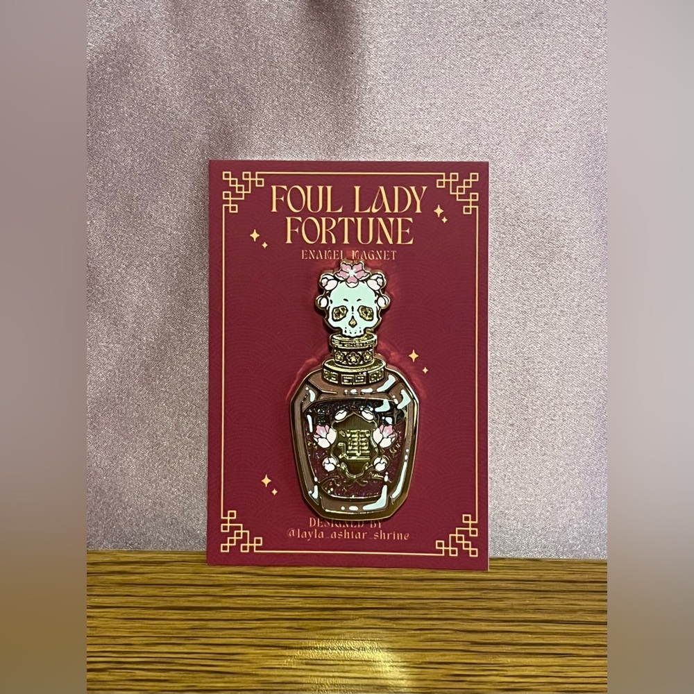 Fairyloot Foul Lady Fortune Enamel Magnet NWT